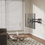 Aisens WT90TSLE-387 Soporte Pared Giratorio Inclinable Nivelable para Monitores y TV 43-90" hasta 60kg Negro